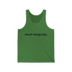 Absof*ckinglutely Unisex Jersey Tank (Black Graphic) - Image 9
