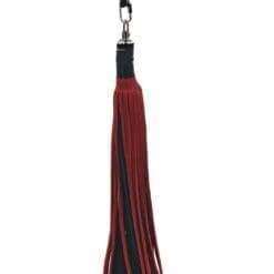 Bull Hide Floggers: 1/4" Inch Falls With Finger Loops (choice of 3 colors) - Image 2
