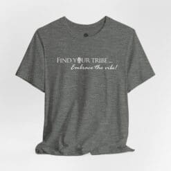 Find Your Tribe Unisex Tee (white graphic) - Image 5